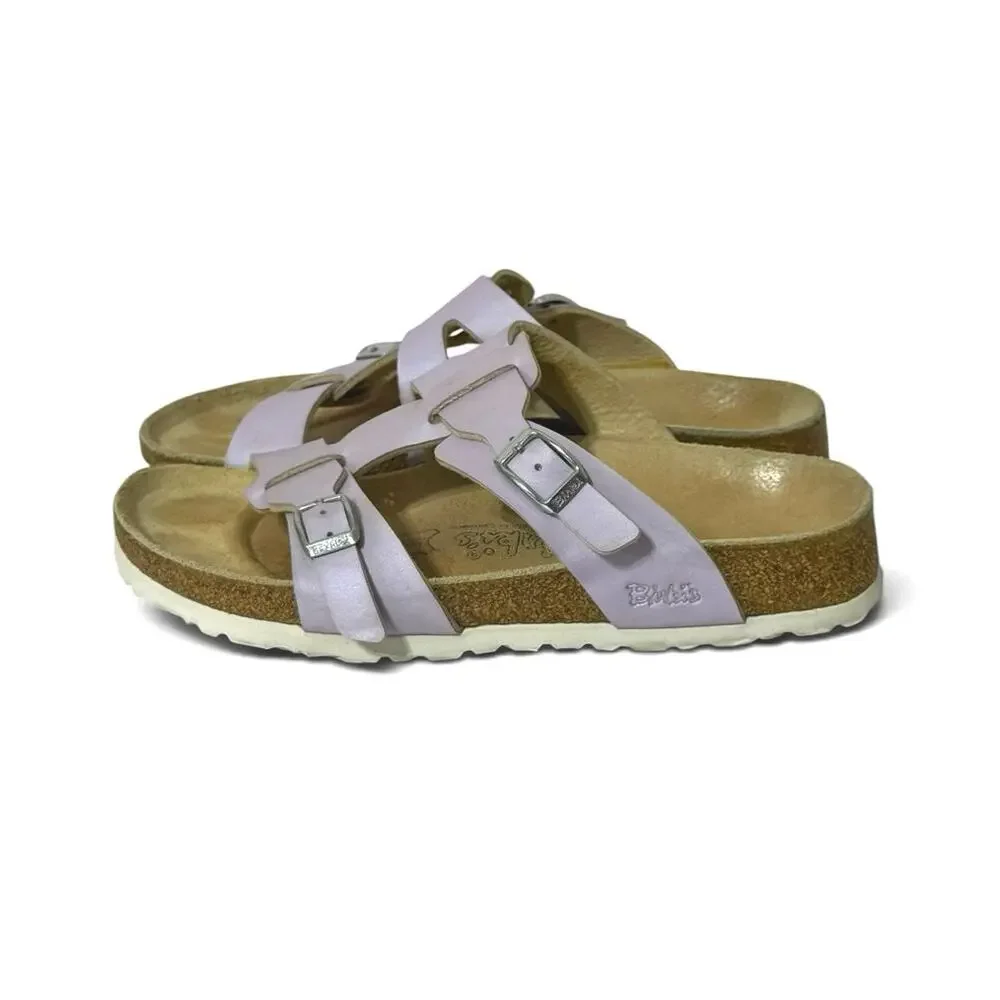 Birki's Nias Birkenstock Footbed Sandals Alloy Lavender Size 37 US 6 - Picture 4 of 10